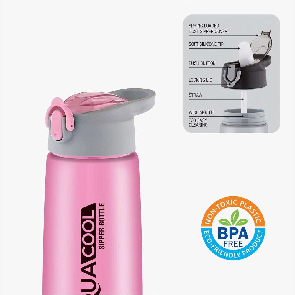 Plastic aqua cool water bottle for gym